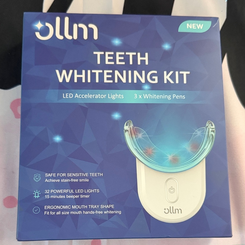 Ollm Teeth Whitening Kit with LED Lights